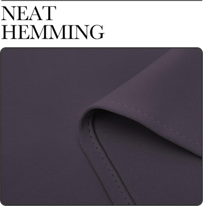 NICETOWN Blackout Curtains - Greyish Purple Thermal Insulated Drapes | 78 Inches Long, 2 Panels, 55 Inches Wide
