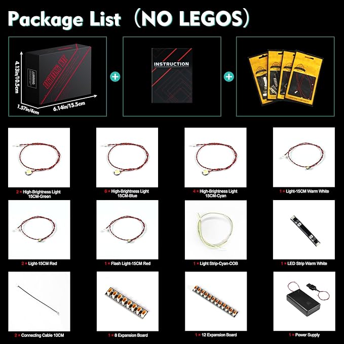 VONADO LED Light Kit Compatible with Lego Millennium Falcon 75375 25th Anniversary (No Models Only Light) Remote Control Creative Lighting Set Compatible with Lego Millennium Falcon Lego Set 75375