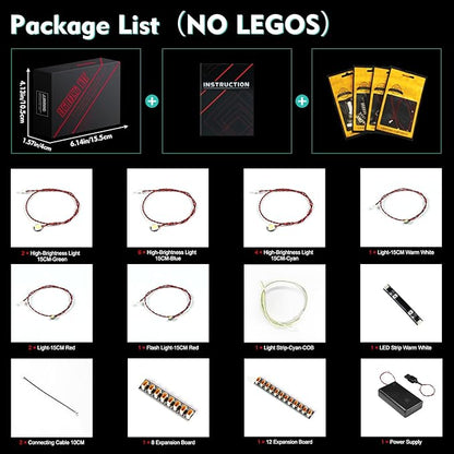 VONADO LED Light Kit Compatible with Lego Millennium Falcon 75375 25th Anniversary (No Models Only Light) Remote Control Creative Lighting Set Compatible with Lego Millennium Falcon Lego Set 75375