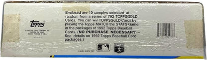 Topps Baseball Cards The Official 1992 Complete Set (792 Picture Cards)
