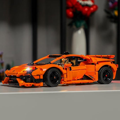 BRIKSMAX Led Lighting Kit for Lego-42196 Lamborghini Huracán Tecnica Orange - Compatible with Lego Technic Building Set- Not Include Lego Set