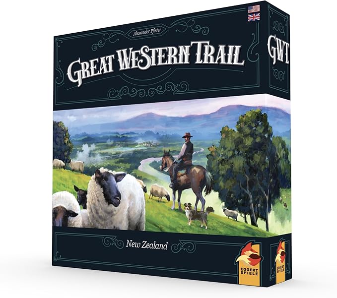 Great Western Trail 2nd Edition New Zealand Board Game - Embark on a Unique Cattle Ranching Adventure! Strategy Game for Kids &amp Adults Ages 12+ 1-4 Players 75-150 Min Playtime Made by Eggertspi