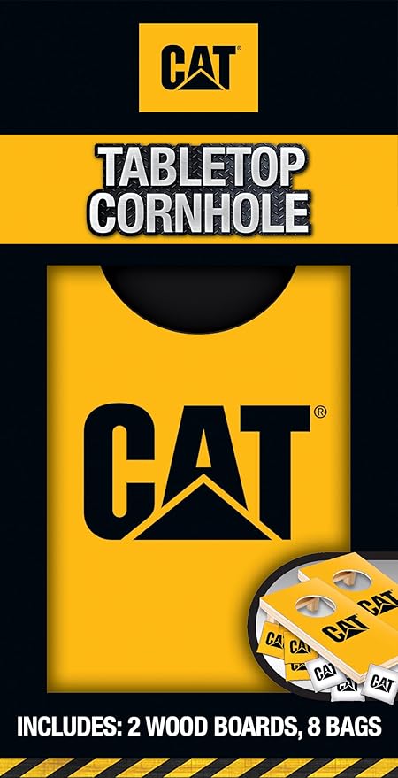 MasterPieces Officially Licensed Caterpillar CAT Tabletop Cornhole Game for Familes