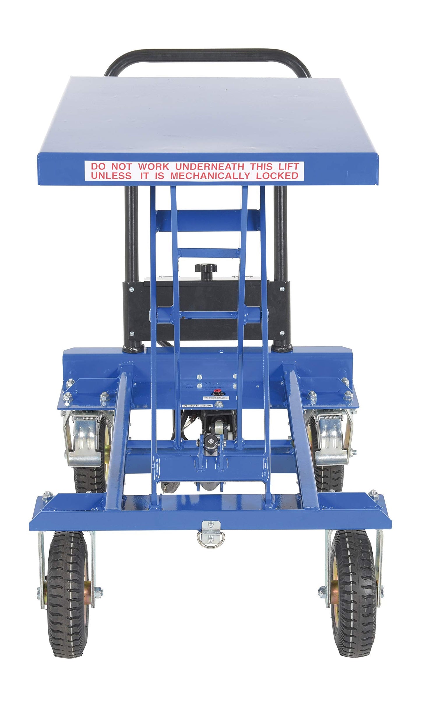 Vestil CART-PN-400 Steel Rough Terrain Elevating Cart 20-1/2 in. x 27-1/2 in. 400 Lb. Capacity Blue