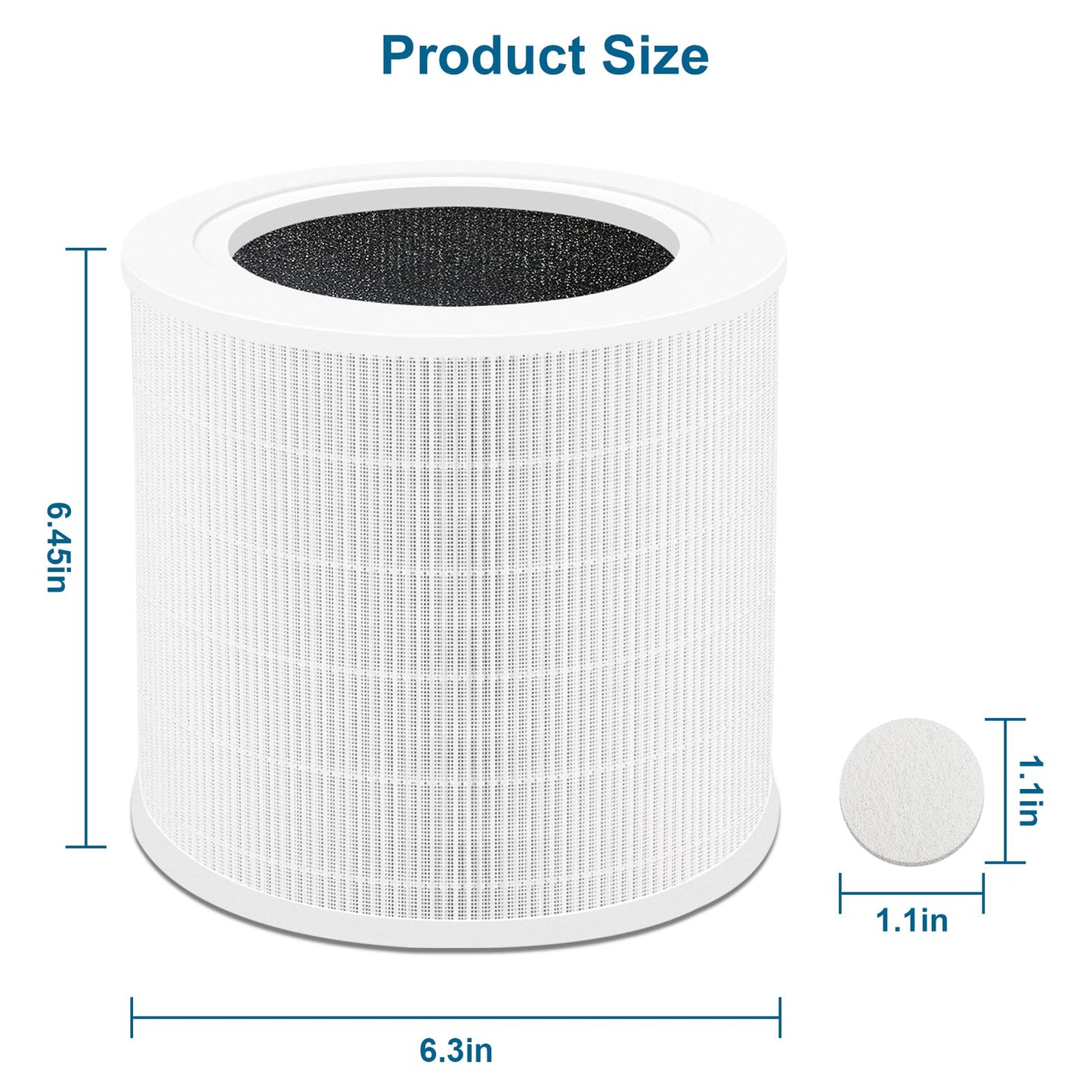 Myareds A2001 Replacement Filter Compatible with Airromi A2001 Air Purifier