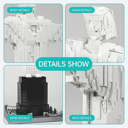 Architecture Christ The Redeemer Statue Building Blocks Sets Brazil Jesus Building Kits Model Toys Gift for Adults Kids Teens 973 PCS