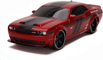 Jada Toys Hyperchargers 1:16 2020 Ford Mustang Shelby GT500 &amp 2019 Dodge Challenger SRT Remote Control Car Toys for Kids and Adults