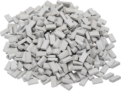 MECCANIXITY Miniature Bricks Clay Mini Wall Brick Model Brick Building Set for Model Building Dolls Pet Houses Garden Grey Pack of 400 Scale 1/16 16x9x5mm/0.63x0.35x0.2