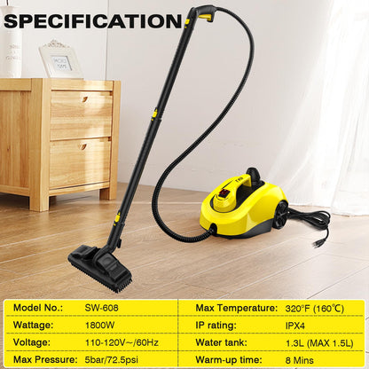 TVD Heavy Duty Steam Cleaner For Home, Steamer For Cleaning with 26 Accessories, Steam Mop With 5M Extra-Long Power Cord For Hardwood Floor,Canister,Grout,Tiles,Upholstery