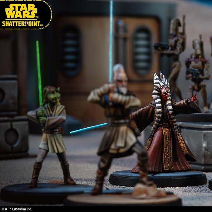 Star Wars Shatterpoint Wisdom of The Council Squad Pack - Tabletop Miniatures Game Strategy Game for Kids and Adults Ages 14+ 2 Players 90 Min Playtime Made by Atomic Mass Games