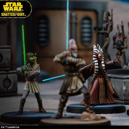 Star Wars Shatterpoint Wisdom of The Council Squad Pack - Tabletop Miniatures Game Strategy Game for Kids and Adults Ages 14+ 2 Players 90 Min Playtime Made by Atomic Mass Games