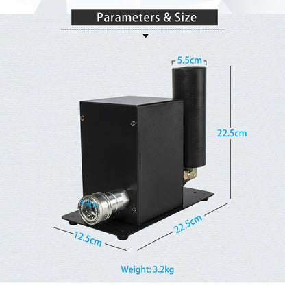 SHEHDS 200W CO2 Jet Machine, Professional Stage Equipment DMX Controller, 15MPa, Smoke 26~32 ft Gas Jet Air Column, Professional LED Stage Smoke Machine for Concerts, Nightclubs, Theaters, Weddings