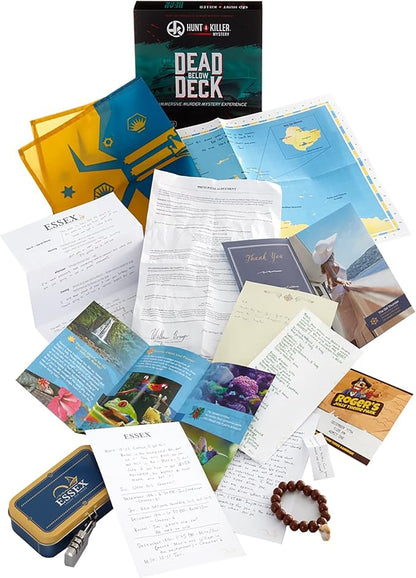 Hunt A Killer: Dead Below Deck Solve a Murder on a Yacht Mystery Box Game for True Crime Fans Murder Mystery Game for Adults Play True Detective and Crack Unsolved Mysteries Designed for Ages 14+