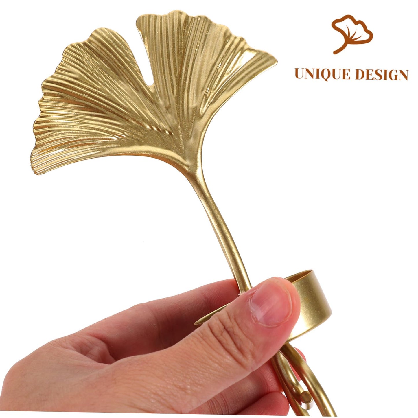 Holibanna Retro Elegant Leaf Wall Hanging Candle Holder Metal Candle Sconces Home Decor