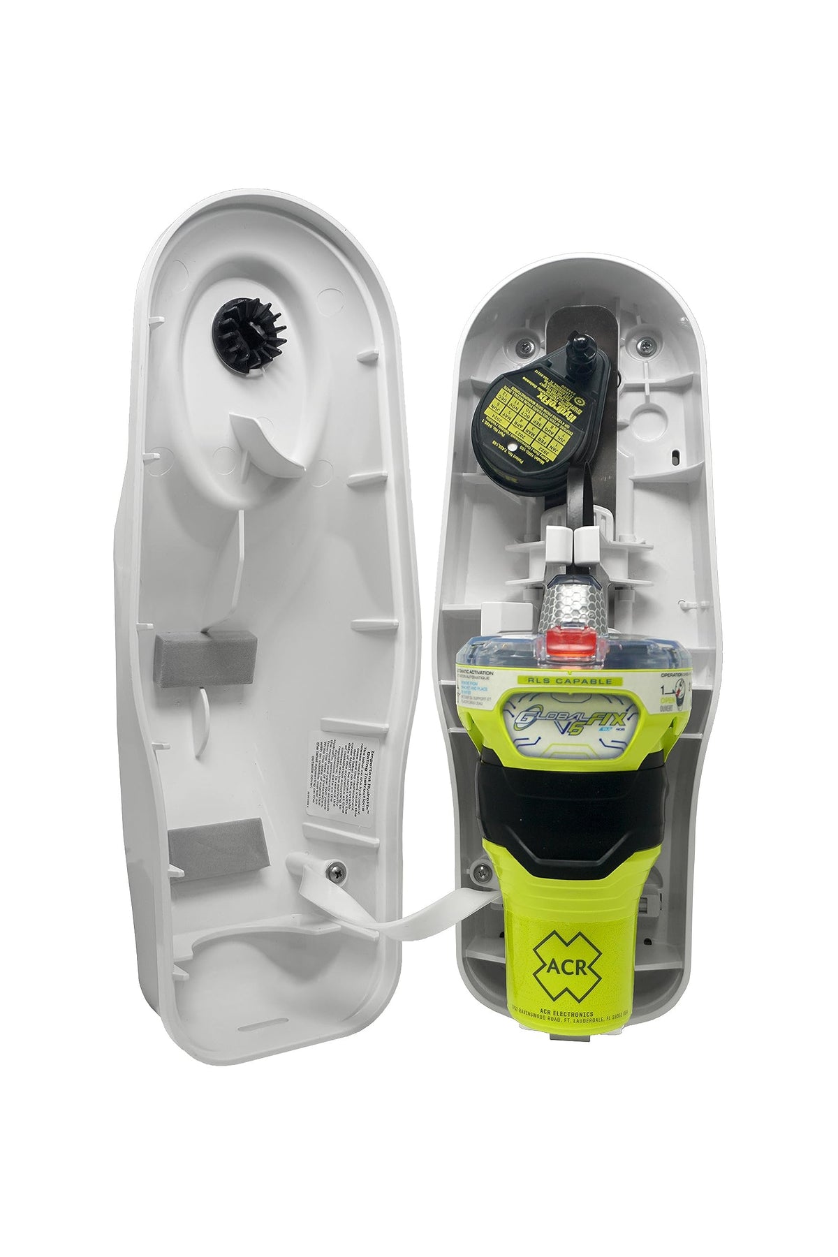 ACR GLOBALFIX V6 GPS EPIRB SOS, Global Coverage, Return Link Service & Mobile App - CAT 1 Auto Release Bracket (2853) - Global Satellite Emergency Signaling for Search & Rescue,10 Year Battery Life