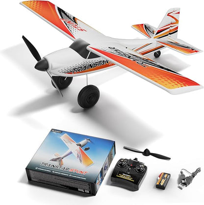 volantexrc 4 CH RC Plane TrainStar 500mm Brushless Remote Control Airplane Fighter RTF with 6-Axis Gyro3 Modes &amp Aerobatics 2.4GHz Radio Controlled Aircraft for Beginners &amp Adults (Red)