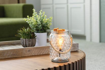 Candle Warmers ETC Hobnail & Rope Vintage Bulb Illumination Fragrance Warmer