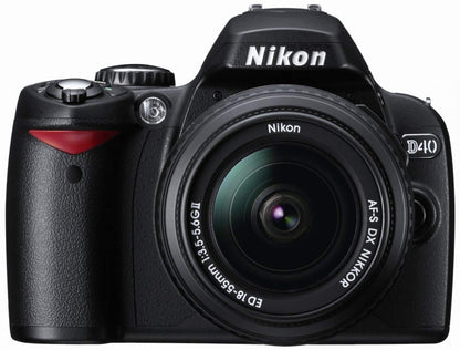 Nikon D40 6.1MP Digital SLR Camera Kit with 18-55mm f/3.5-5.6G ED II Auto Focus-S DX Zoom-Nikkor Lens (Renewed)