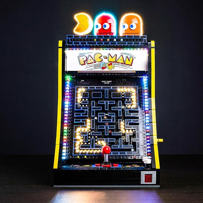 Upgraded Light Kit Compatible with Lego Icons PAC-Man Arcade Building Blocks Model Lights Decoration Compatible with Lego 10323 (Model Not Included)