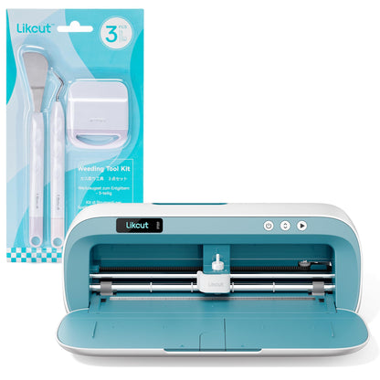 Likcut Portable Vinyl Cutter with Weeding Tools Set, Craft Weeding Tool Kit for Vinyl, Iron-On & Paper Projects, 3pcs Weeding Kits