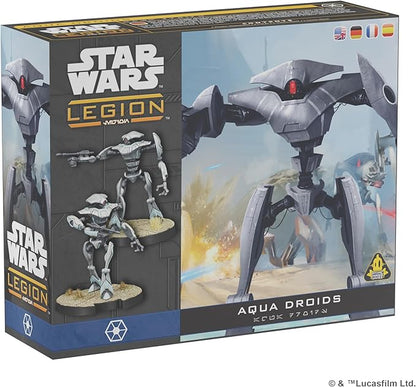 Star Wars: Legion Aqua Droid Unit Expansion - Tabletop Miniatures Game Strategy Game for Kids and Adults Ages 14+ 2 Players 3 Hour Playtime Made by Atomic Mass Games