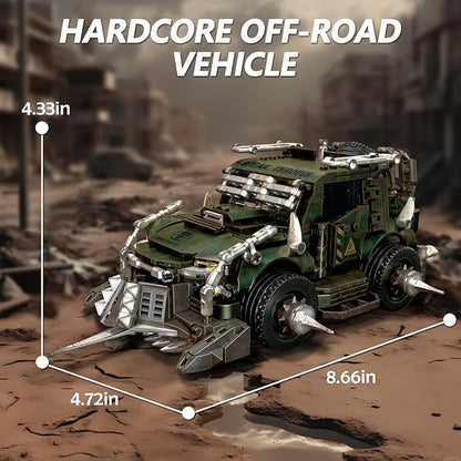 HIGH GODO Off-Road Car Building Set MOC Wasteland Style Truck Model Kit Creative Cool SUV Building Block Toys Gifts for Teens Adults 14+ (636 Pieces)