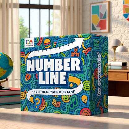 Evermade Number Line – The Trivia Party Game for Adults Families &amp Game Night That Sparks Fun Conversation &amp Clever Thinking (Over 700 Facts Ages 12+)