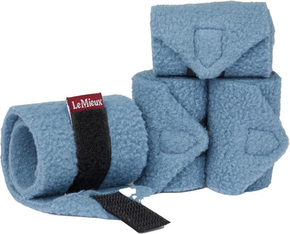 LeMieux Toy Pony Bandages for Toy Pony - Fleece - Simple Fastening - Suitable for Ages 3 Years + - Ice Blue