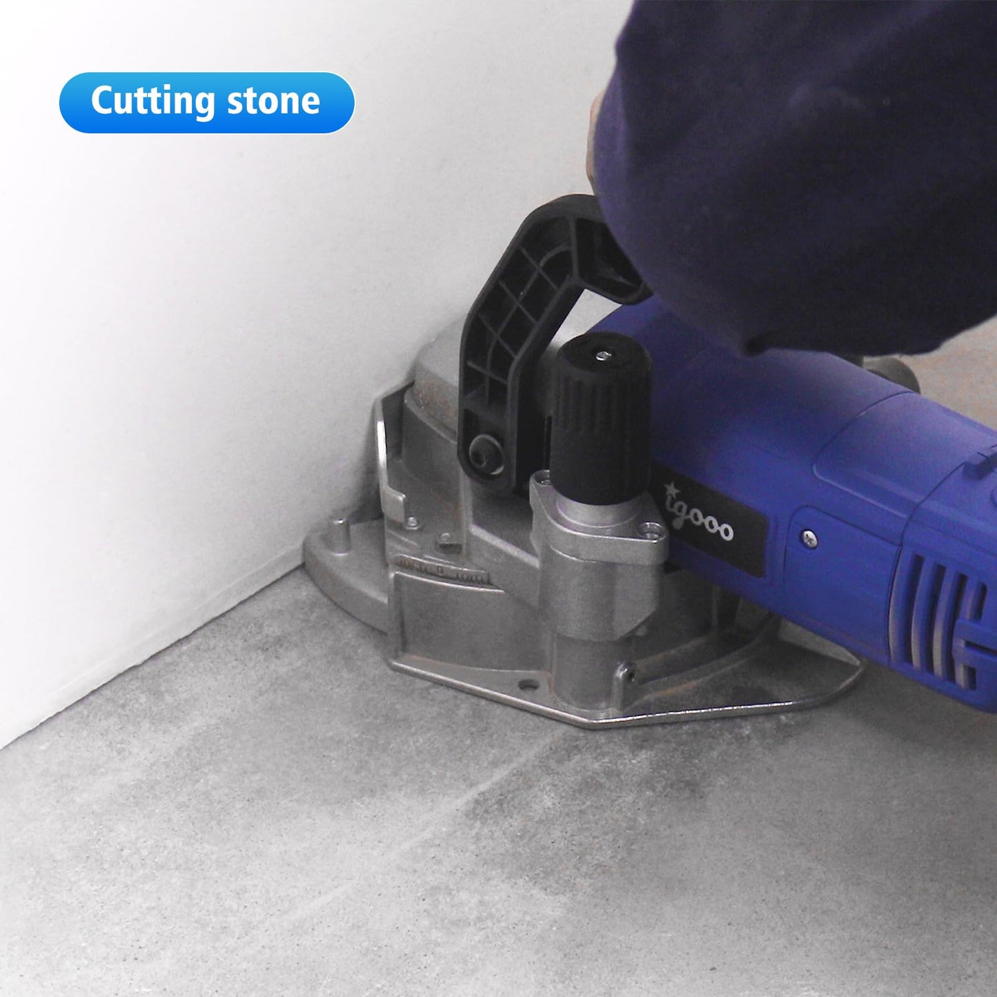 igooo Heavy-Duty Undercut Saw Jamb Saw Kit 1800W 2.5HP 120V 60Hz, with Two 6.5" Alloy Blade (Wood) and One Diamond Blade (Tiles and Masonary), 13ft Cord, Model EUS1800