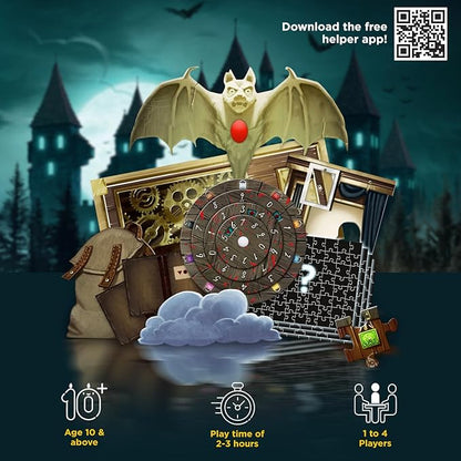 EXIT: Nightfall Manor (with Jigsaw Puzzles) | EXIT: The Game – A Kosmos Game | Family-Friendly Jigsaw Puzzle-Based at-Home Escape Room Experience | Collaborative Game | for 1 to 4 Players Ages 10+