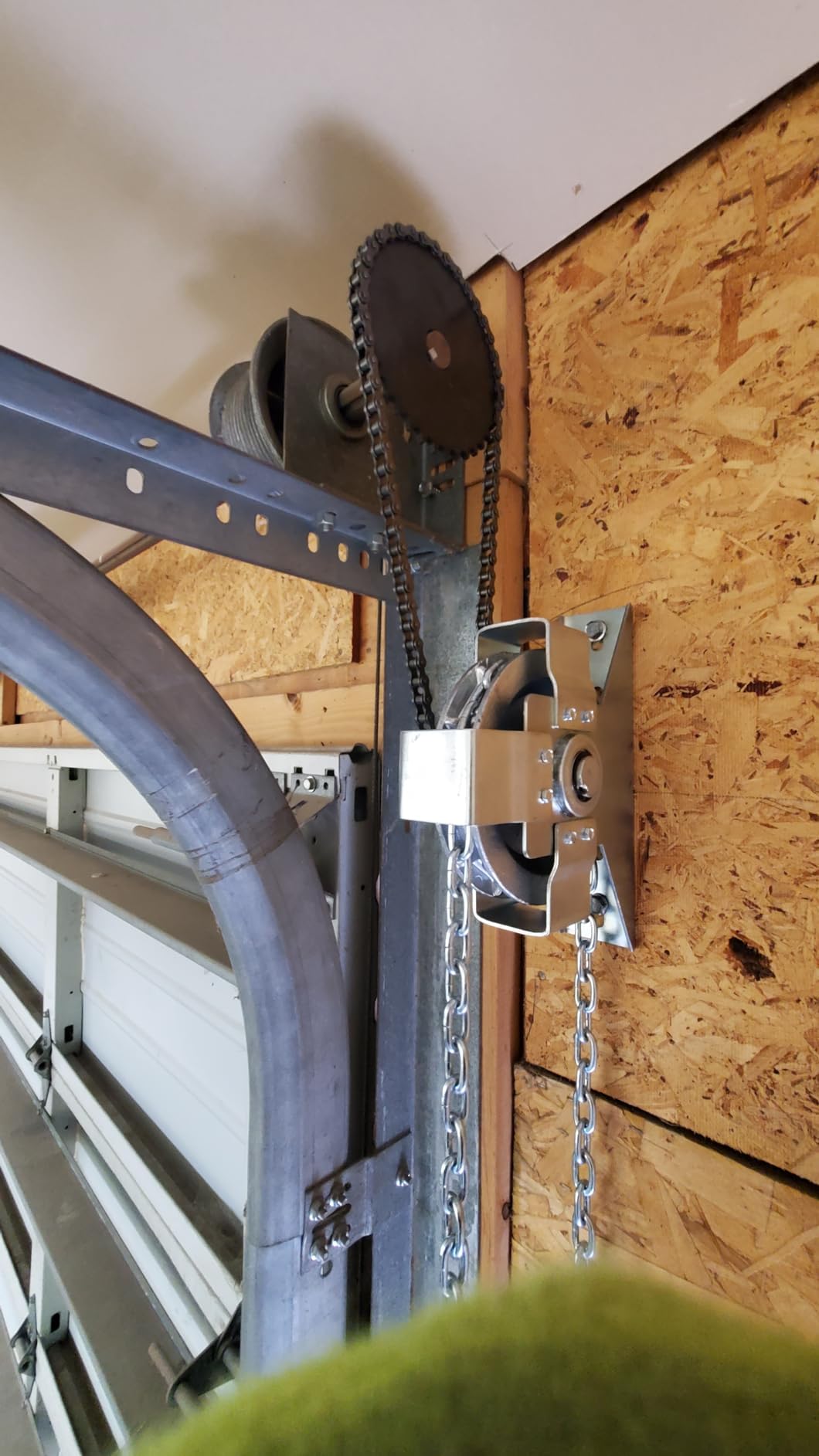 LAJIAOZ Garage Door Jackshaft Chain Hoist - 3:1 Reduced Drive Heavy Duty Hoist for Roll Up Doors and Jackshaft Garage Door Openers
