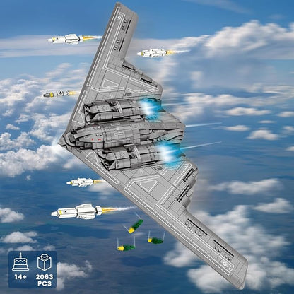 JMBricklayer Fighter Jet Building Set 60013 B2 Military Bomber Plane for Adults Aviation Airplane Model Collection or Home Decor Gifts for Adult Men and Military Fans