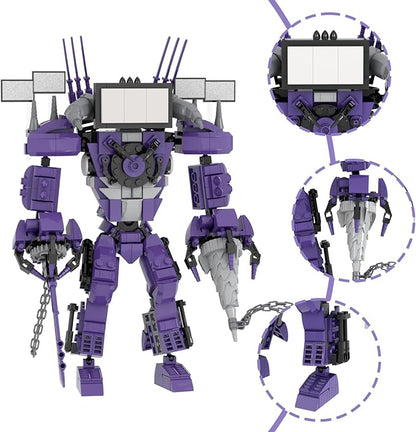 Toilet Blocks Toys TV Man Building Blocks ToysConstruction Playset Blocks Action Figure Building Blocks for Adults Kids 474 PCS