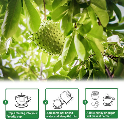 TEARELAE - Soursop Leaves Tea - 1.5g x 50 Count - 100% Pure Soursop Graviola Leaves Tea Bag - Country of Origin Thailand - Support Digestion & Rich In Nutrients
