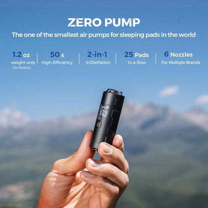 FLEXTAILGEAR Ultra-Mini Electric Air Pump - Rechargeable Portable Pump for Inflatables | 1.2 oz