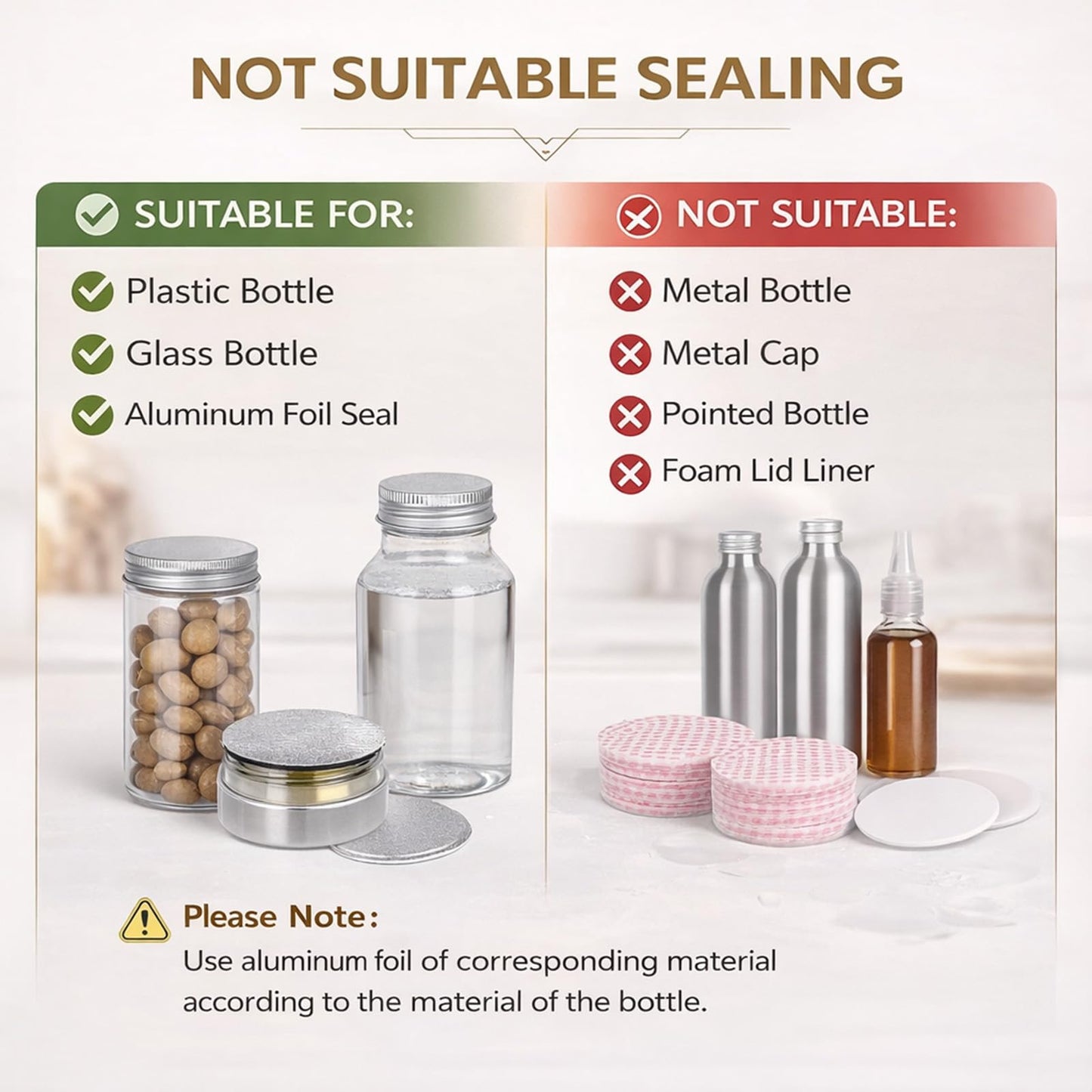 20–130mm Induction Heat Sealer, Portable Handheld Bottle Cap Sealing Machine for Plastic & Glass Bottles, Induction Sealing Machine 110V