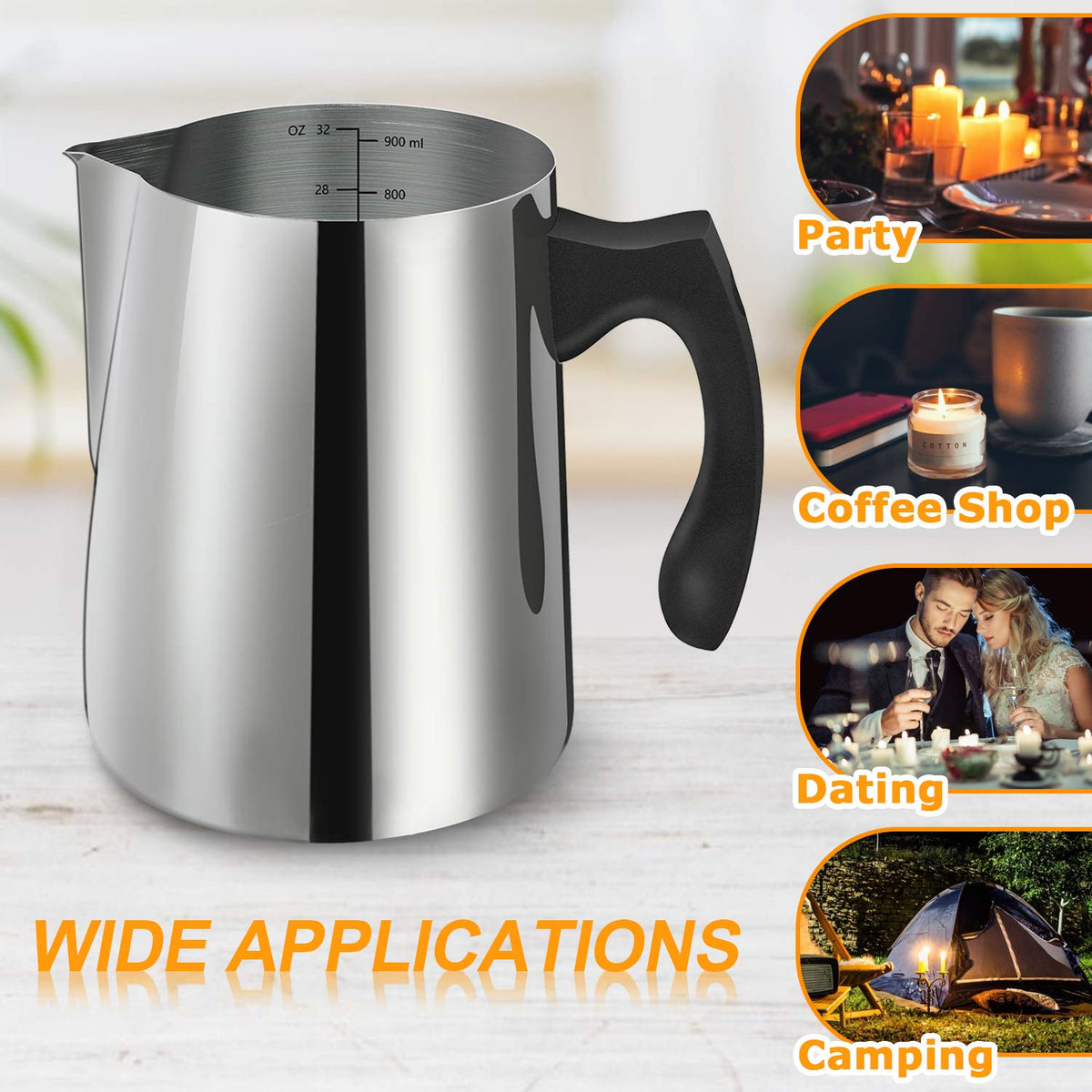 BBAXI Candle Making Kit - 32oz Pouring Pot, 16oz Soy Wax, Wooden Wick Holders, Candle Wicks, Stickers and Spoon