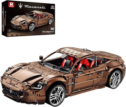 Reobrix Sports Car Building Blocks Set for Adults Remote Control 1:8 Racing Car Vehicle Toy Model Building Kit for Adult 11009 Creative Gifts for Boys Girls Adults 14+ (5480PCS)