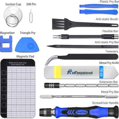 140 in 1 Precision Screwdriver Set, Professional Computer, Laptop Repair Tool Kit, Cell Phone Repair Tool Kit, Compatible for iPhone, Tablet, Macbook, PC, and Xbox Repair