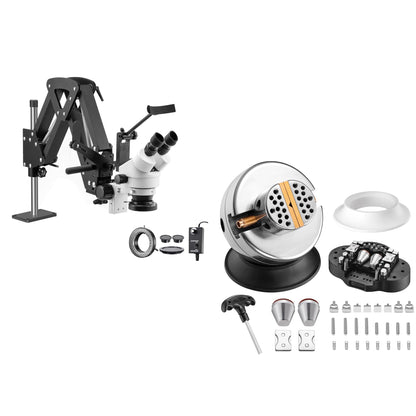 DZQ Microscope and 4 Inch Ball Vise
