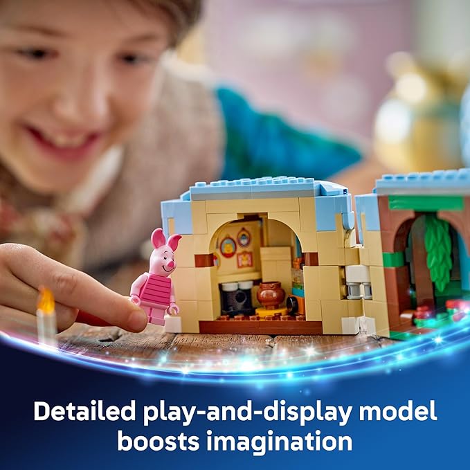 LEGO Disney Piglet's Birthday Fun Building Toy - Winnie The Pooh Toy for Girls &amp Boys Ages 9+ - Gift for Birthdays - Kids Room Decor - 43305