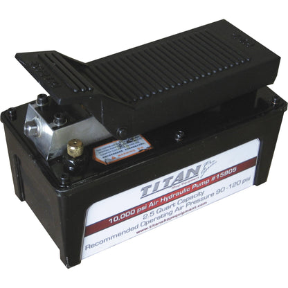 AME INTL 5,500 PSI 2.5 Quart Titan Air Hydraulic Pump with Aluminum Reservoir