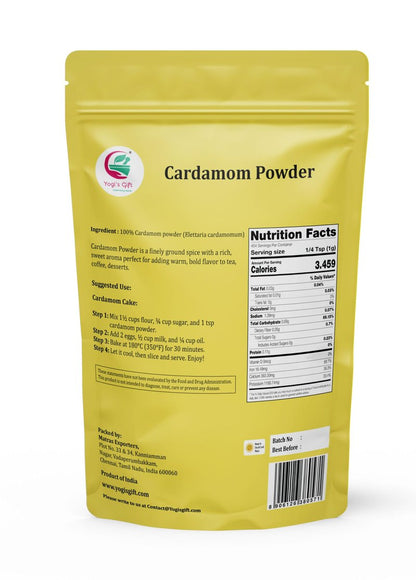 Ground Cardamom Powder 1 LB (16 oz) – Aromatic & Premium Quality | Perfect for Baking, Coffee, Tea & Curries | aka Elaichi, Cardamon | By Yogi’s Gift®