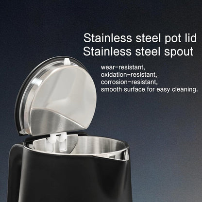 QUAXWELL 1.5L Electric Kettle Stainless Steel, Double Wall Cool Touch Teapot, Fast Boil, Precise Temperature Control, LCD Display, Auto Shut-Off, BPA-Free,Keep Warm Function, Ideal for Tea,Black