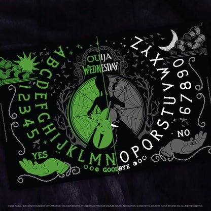 Ouija: Wednesday | Inspired by the Popular Original Series Wednesday | Collectible Classic Ouija Board Game | Officially Licensed Game and Merchandise | Glow in the Dark Board | 2-4 Players Ages 8+