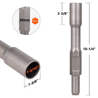 Berserker 50-Pound Demolition Jack Hammer with 1-3/16" Hex Ground Rod Driver