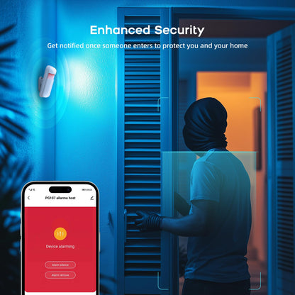 Alarm System for Home Security with Camera, Wireless Security System with 4.3’ Wireless fulltouch Screen Compatible with Alexa and Google for Home, Flat