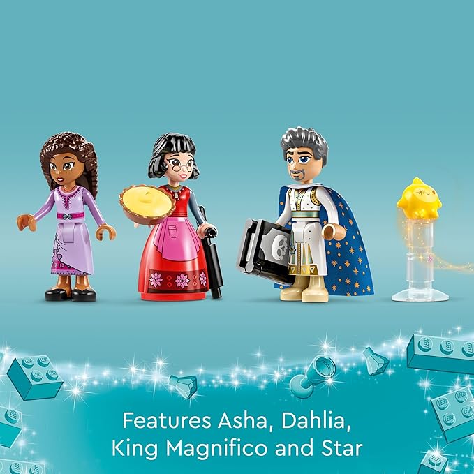 LEGO Disney Wish: King Magnifico’s Castle 43224 Building Toy Set A Collectible Set for Kids Ages 7 and up to Play Out Favorite Scenes from The Disney Movie Inspire Pretend Play Within The Palace
