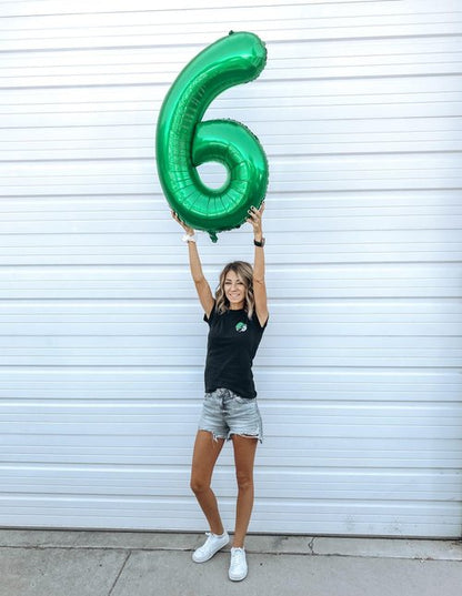 Green Number 16 Balloon 40 inch, 16 Number Balloons, 16th Green Birthday Decorations for Women Men, 16 Year Old Party Supplies, St. Patrick's Day Games Theme Birthday Decorations
