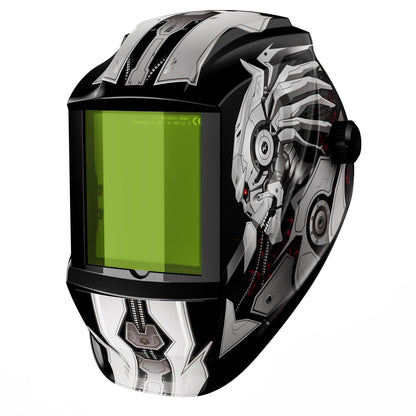JustHot Laser Welding Helmet Large Viewing OD8+ Professional Eye Protection 900nm-1100nm Safety Mask for Laser Welding/Laser Cutting/Diodes/Laser Marking (Grey)